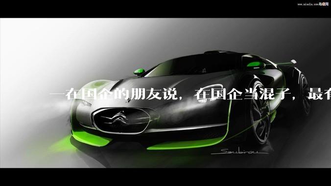 一在国企的朋友说，在国企当混子，最有性价比，对此你怎么看？